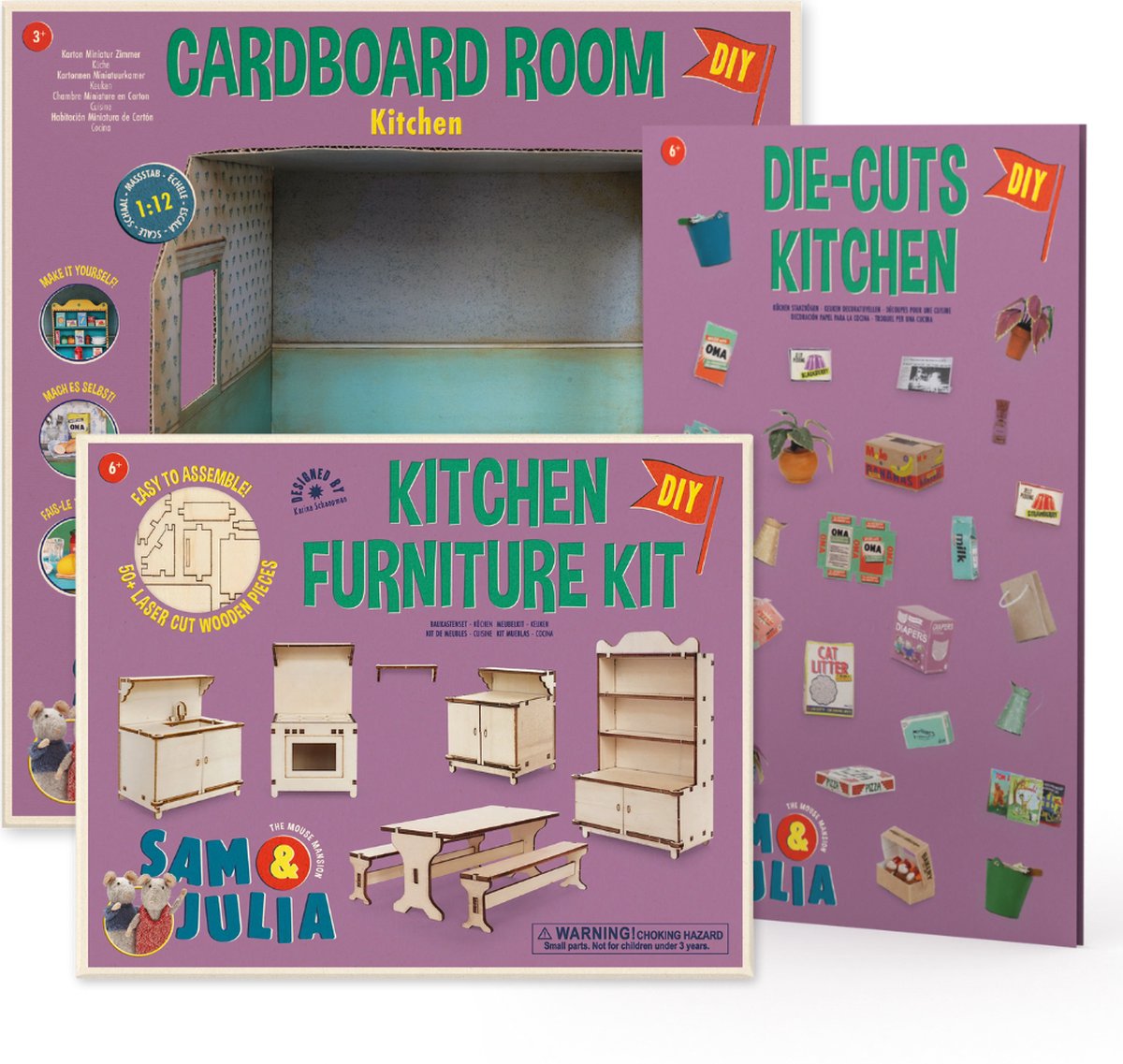 Basis Knutselset - Miniatuur Keuken | Sam & Julia | Het Muizenhuis